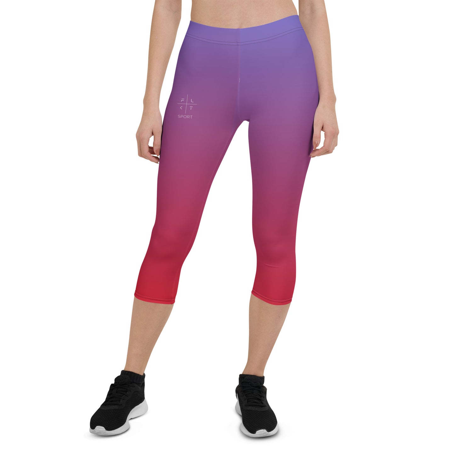 Cobalt Crescendo FLAKOUT Sport Women's Capri Leggings - FLAKOUT