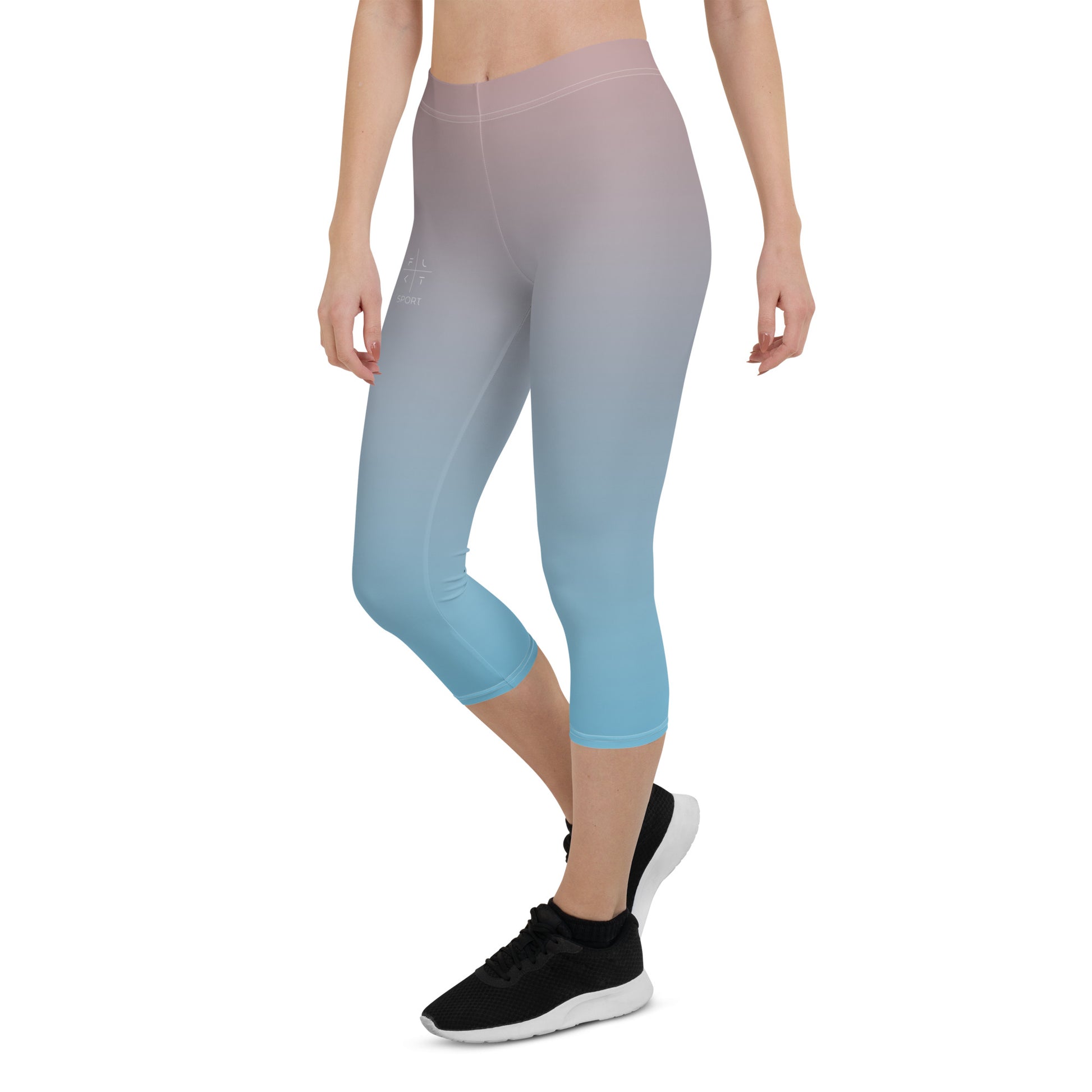 Rose Water FLAKOUT Sport Women's Capri Leggings - FLAKOUT