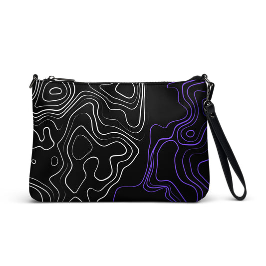 Liquefied Waves Leather Crossbody Bag - FLAKOUT