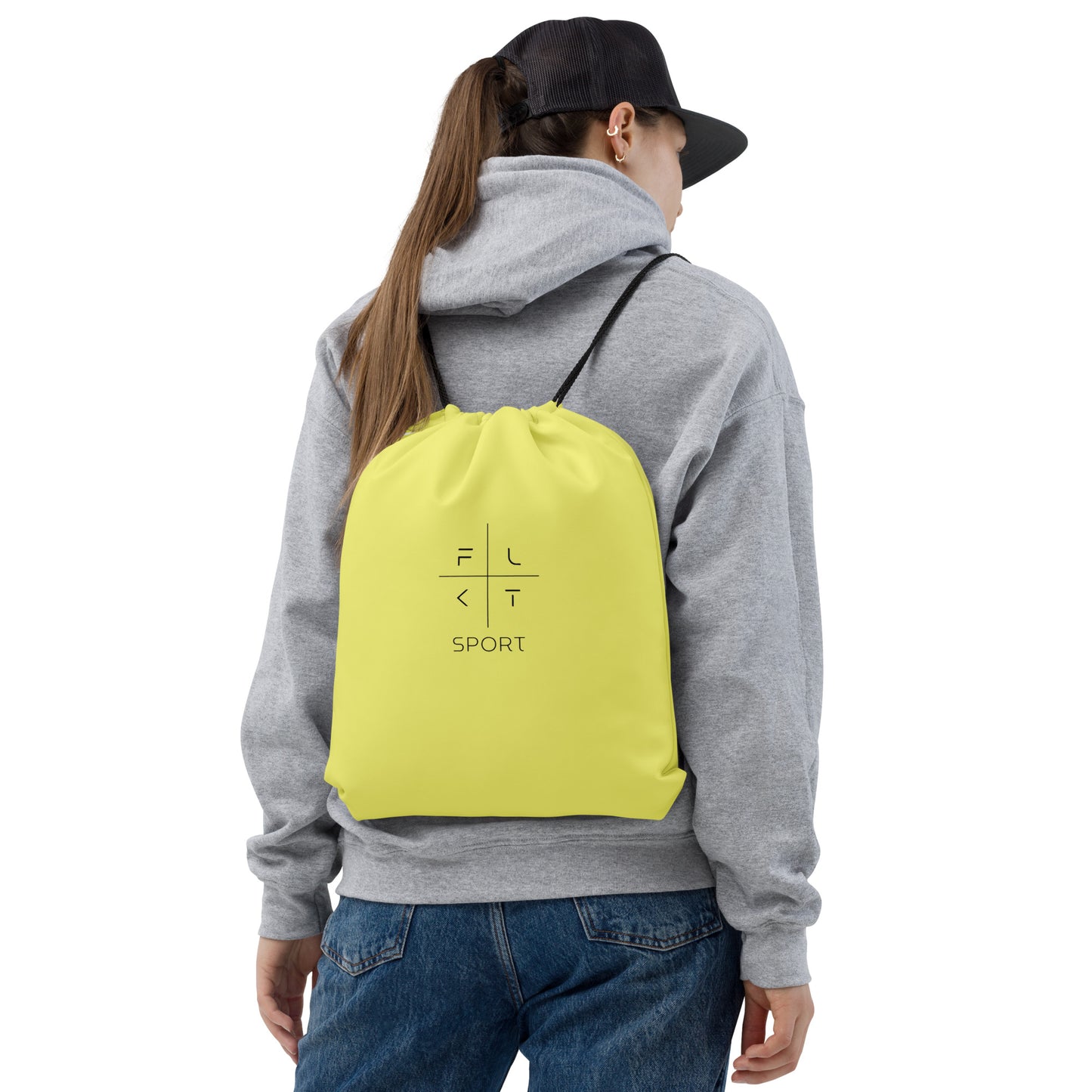 FLAKOUT Sport Unisex Drawstring Bag - Yellow - FLAKOUT