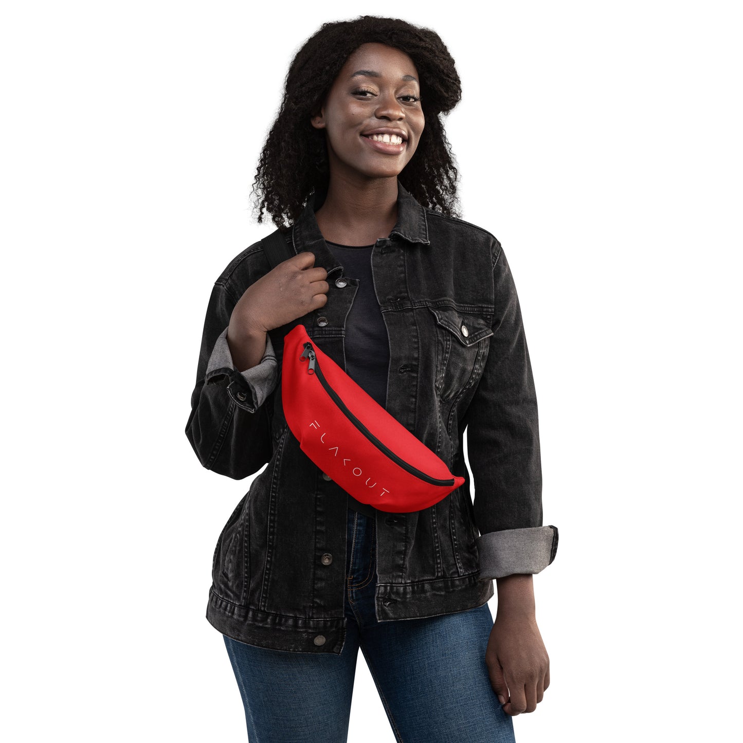 Unisex Water-resistant Fanny Pack - Red - FLAKOUT