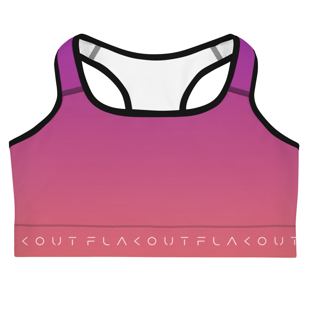 Berry Sunset Women's Sports Performance Bra - FLAKOUT