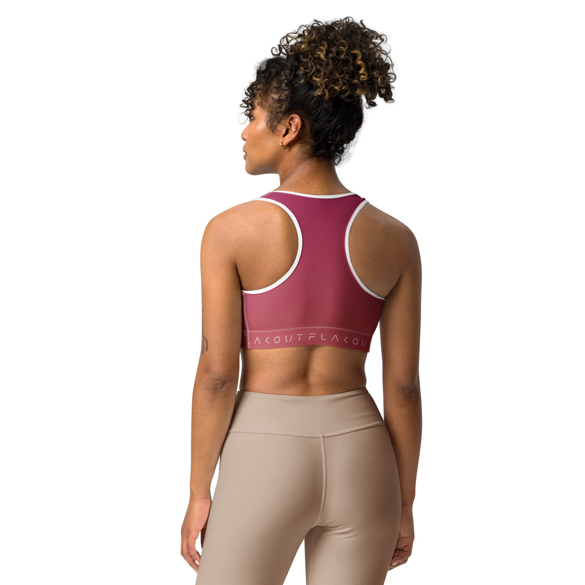 Rosewood Bloom Women's Sports Performance Bra - FLAKOUT