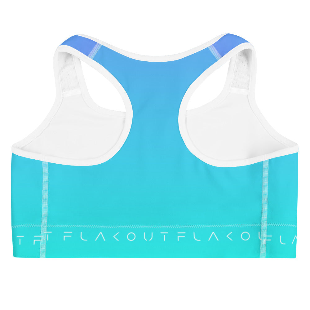 Turquoise Whisper Women's Sports Performance Bra - FLAKOUT