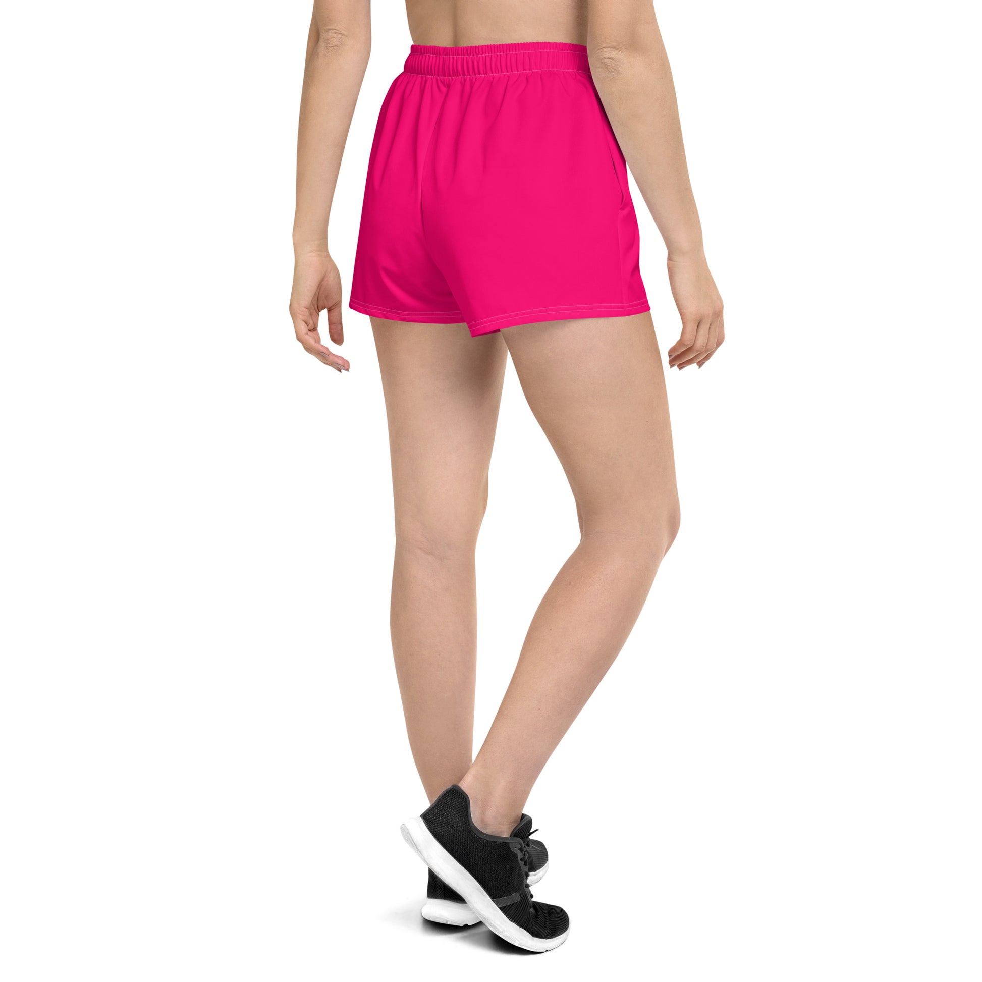 FLAKOUT Sport Fuchsia Burst Women’s Recycled Athletic Shorts - FLAKOUT