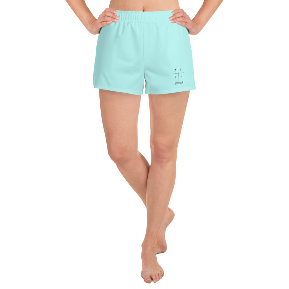 FLAKOUT Sport Crystal Lagoon Women’s Recycled Athletic Shorts - FLAKOUT