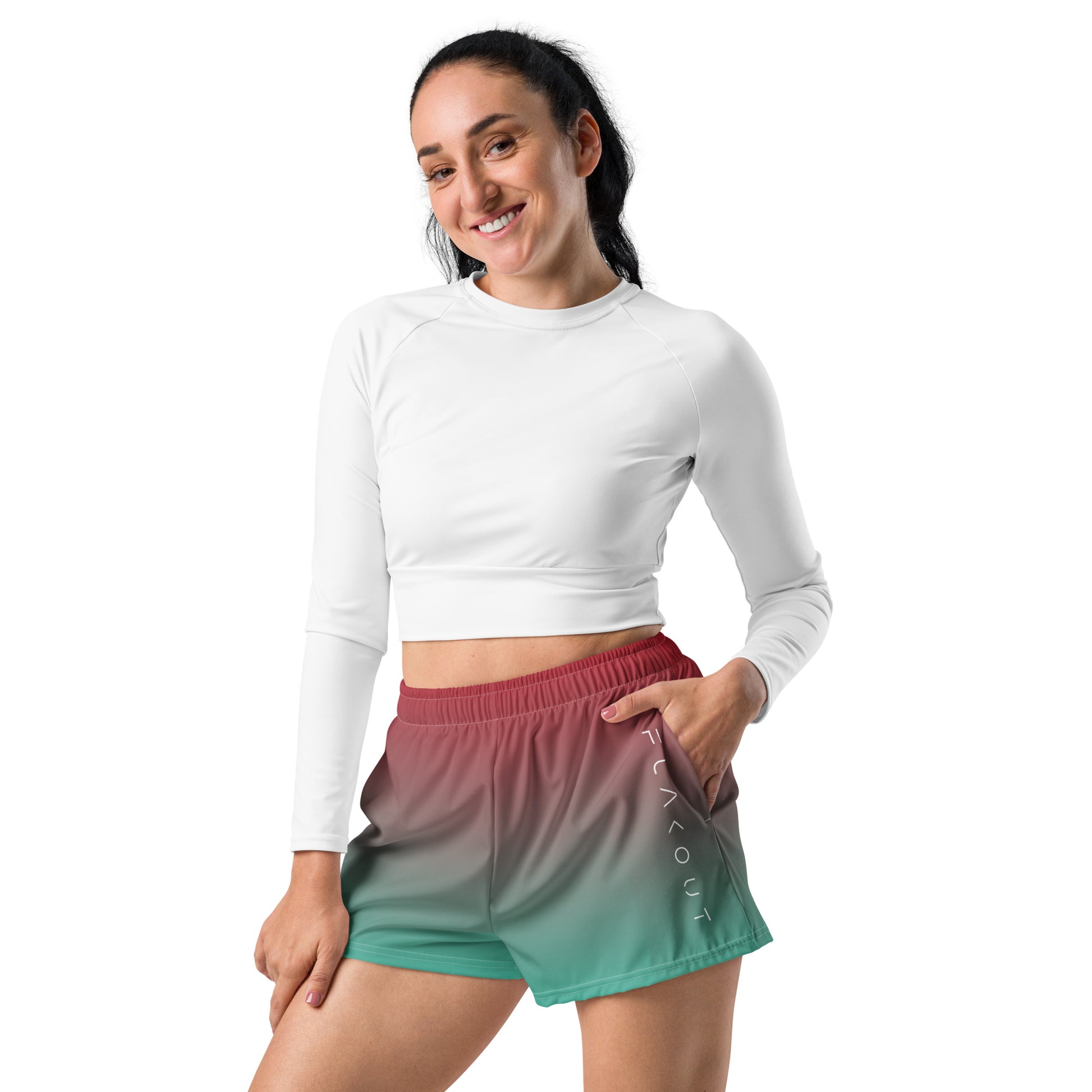 Crimson Reef Women’s Recycled Shorts - FLAKOUT