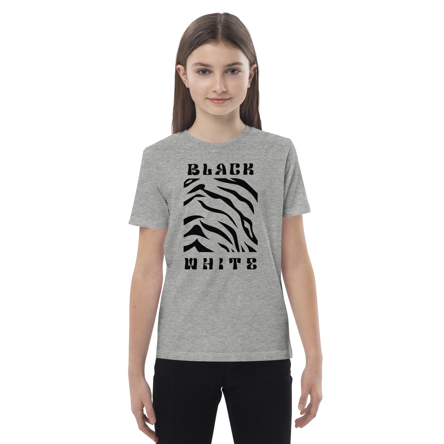 Opulent Onyx Tiger Kid's T-shirt - FLAKOUT