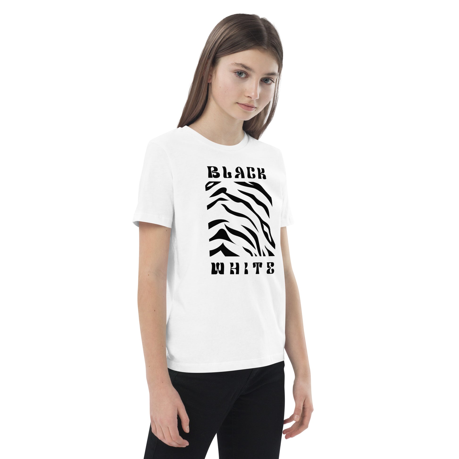 Opulent Onyx Tiger Kid's T-shirt - FLAKOUT