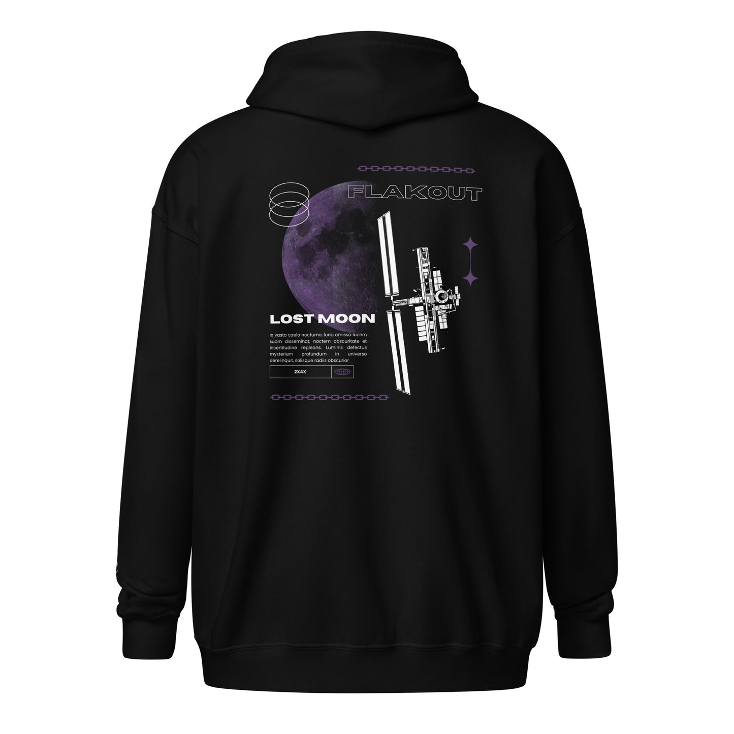 Lost Moon Unisex Zip Hoodie - FLAKOUT