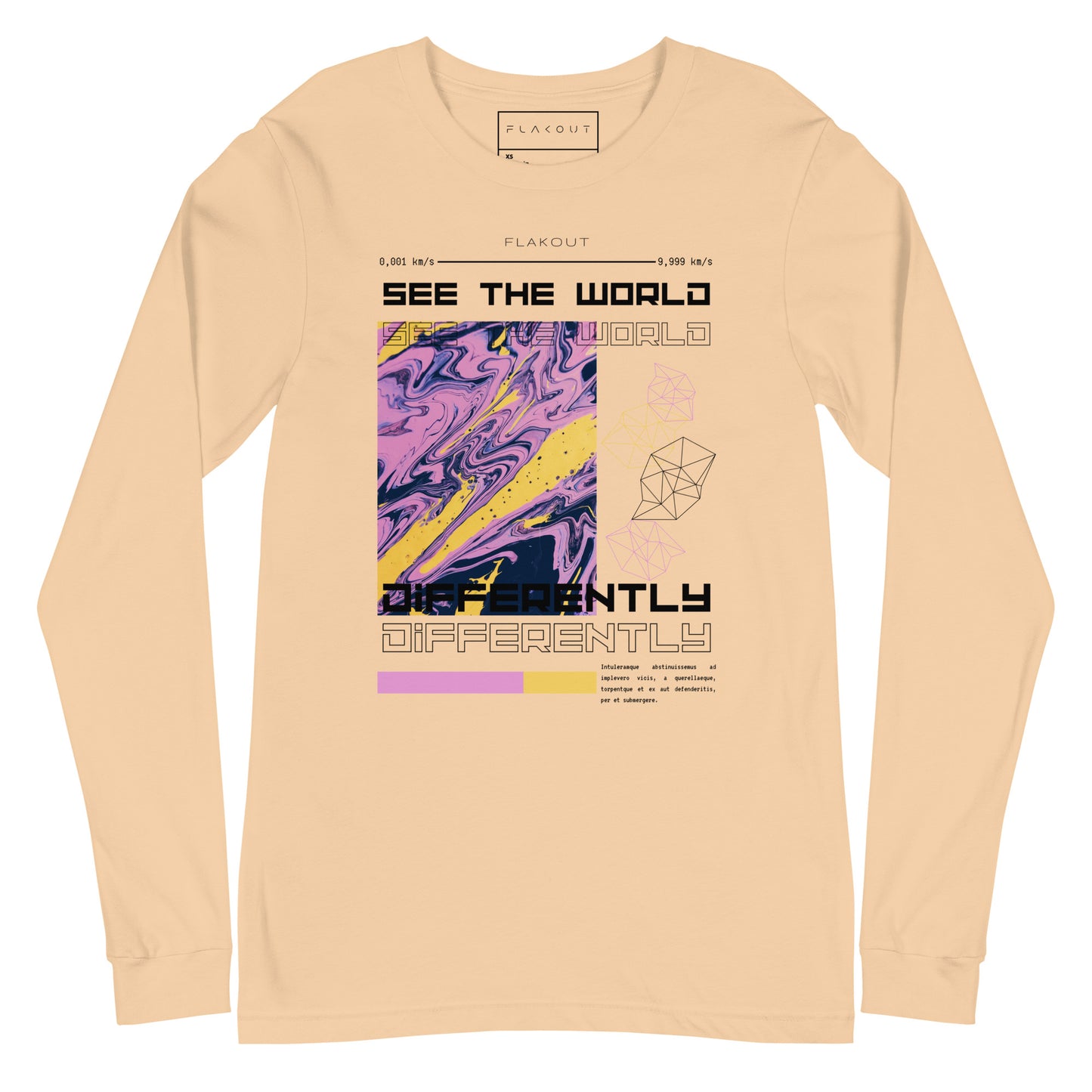 Divergent Horizon See The World Differently Long Sleeve Tee - FLAKOUT