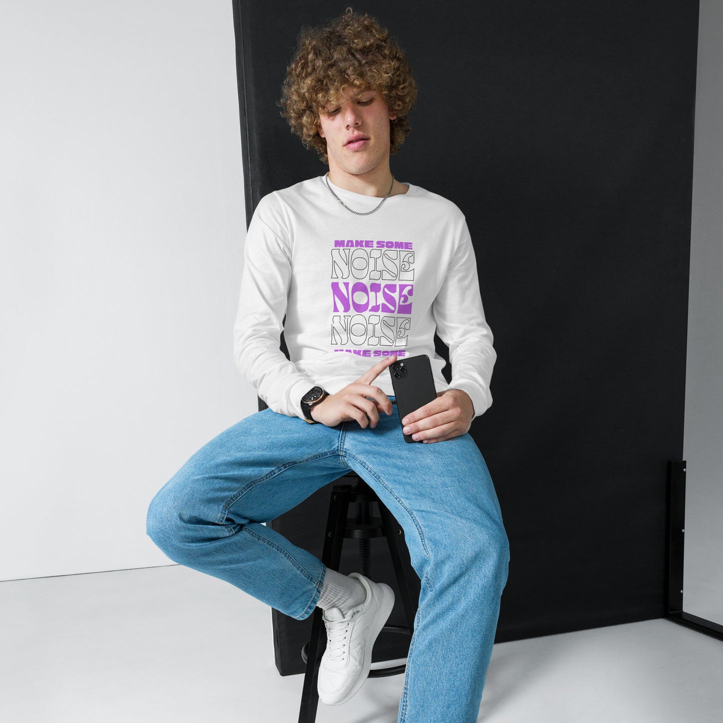 Resonance Make Some Noise Swagger Long Sleeve Tee - FLAKOUT