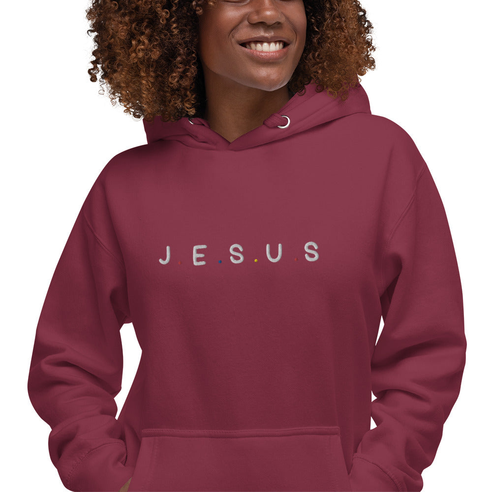 J.E.S.U.S Embroidered Unisex Hoodie - FLAKOUT