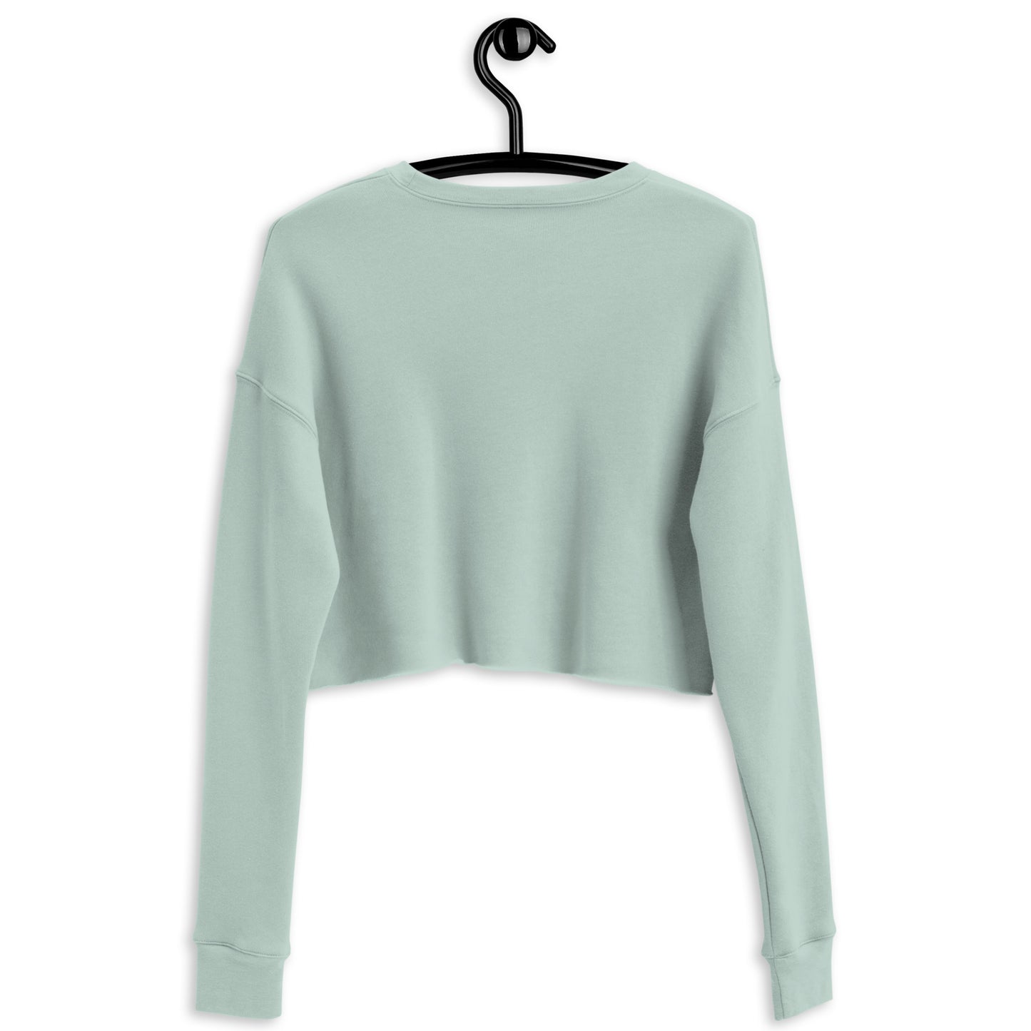 Violet Veil Of Oblivion Women's Crop Sweatshirt - Dusty Blue - FLAKOUT