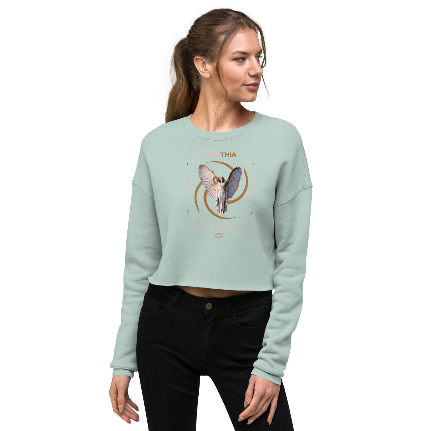 Zenithia Women's Crop Sweatshirt - FLAKOUT