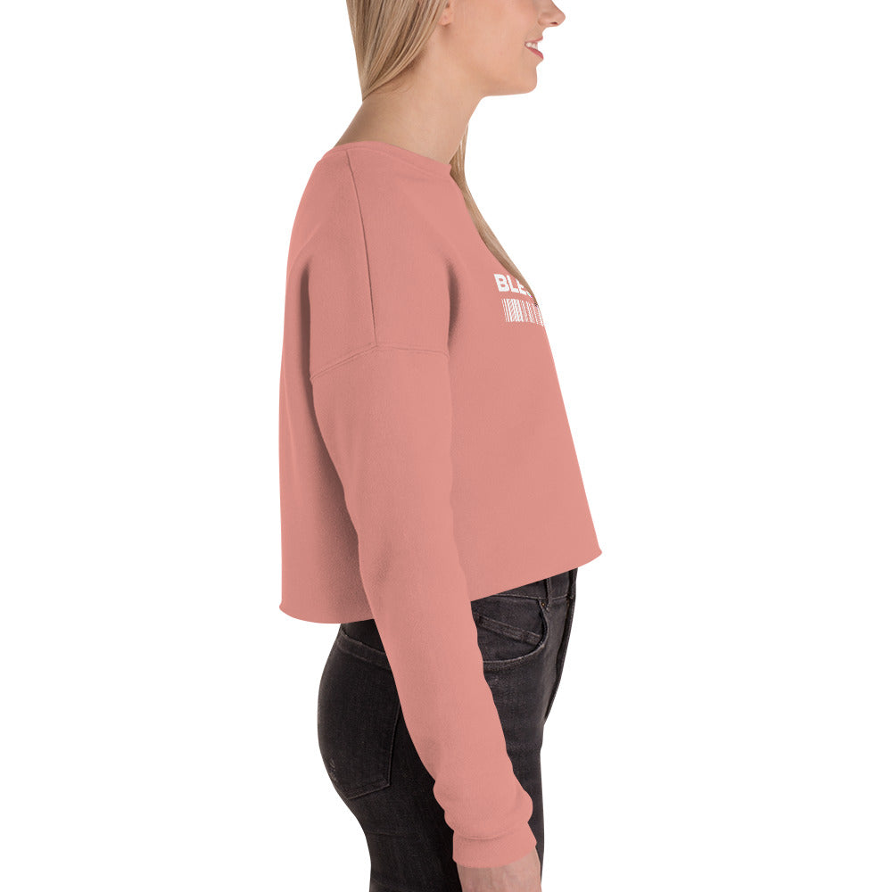 Divine Grace Blessed Women's Crop Sweatshirt - Mauve - FLAKOUT