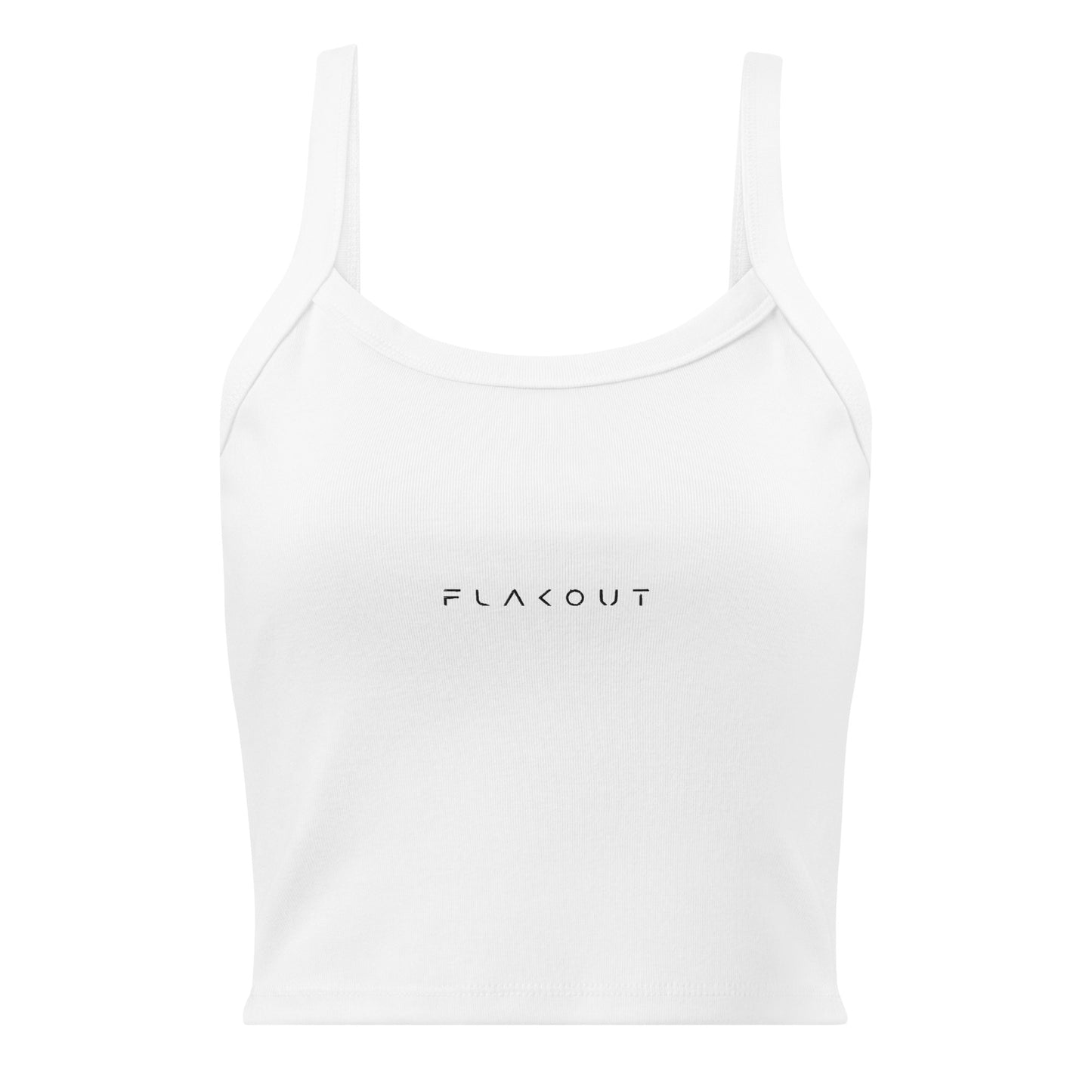 FLAKOUT Logo Embroidered Women’s Micro-rib Tank Top