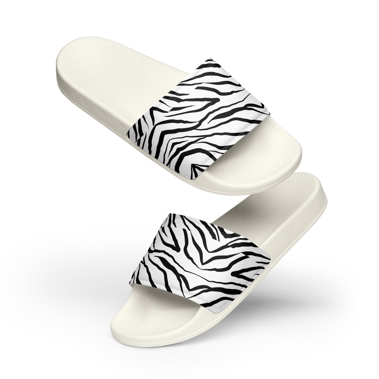 Striped Zebra Vibrance Women's Slides - FLAKOUT