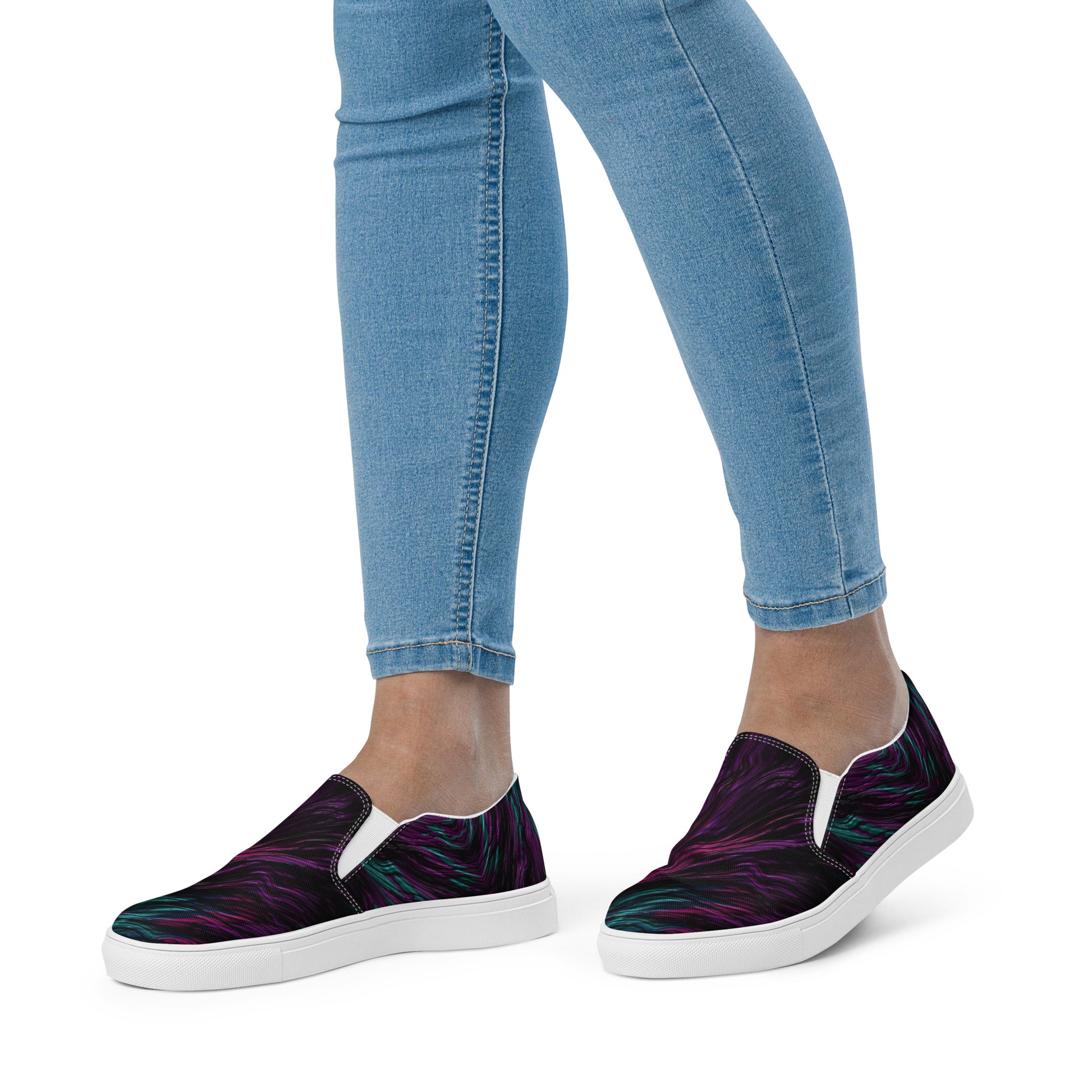 Harmony Fusion Women's Slip-On Canvas Shoes - FLAKOUT