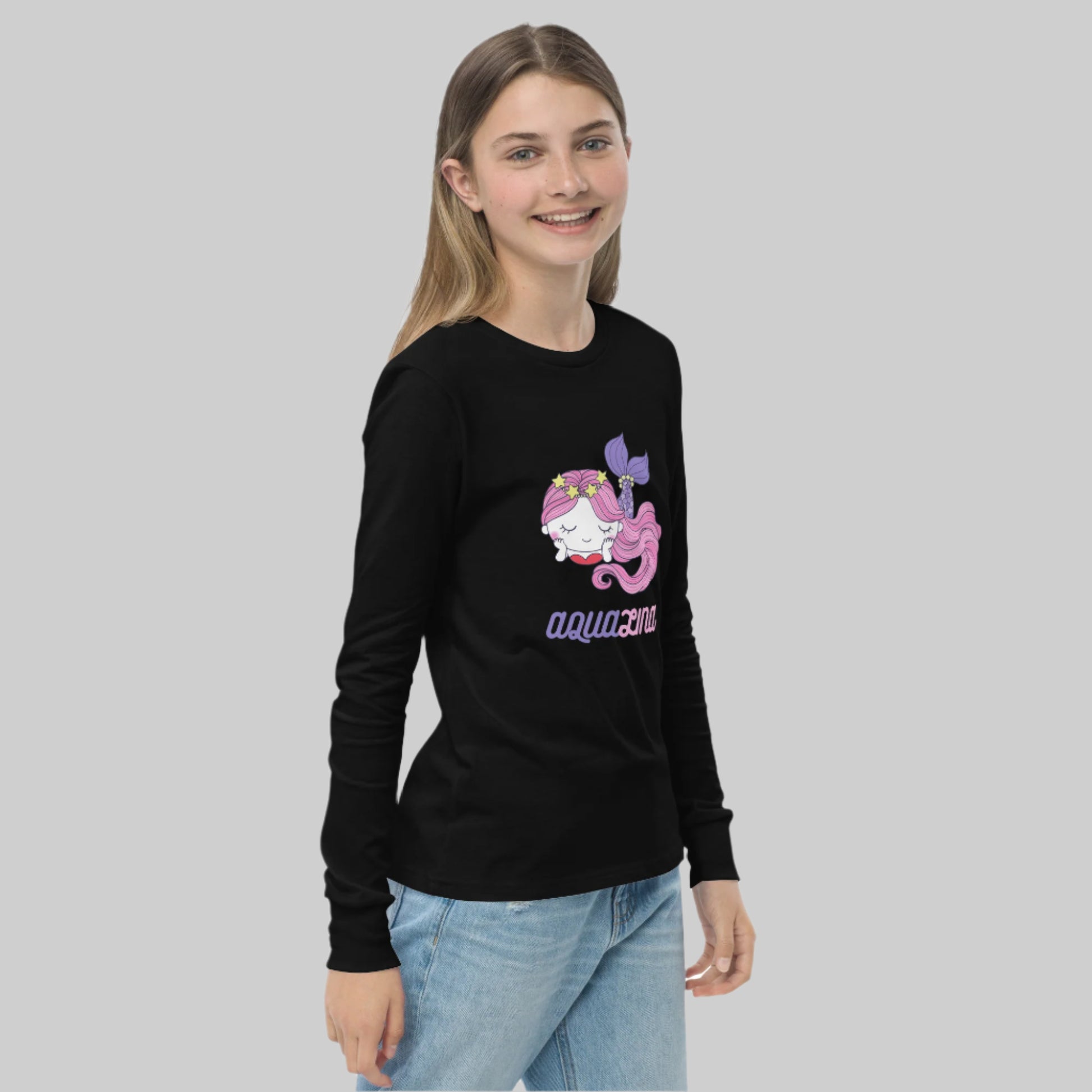 Aqualina Girl's Long Sleeve Tee - FLAKOUT