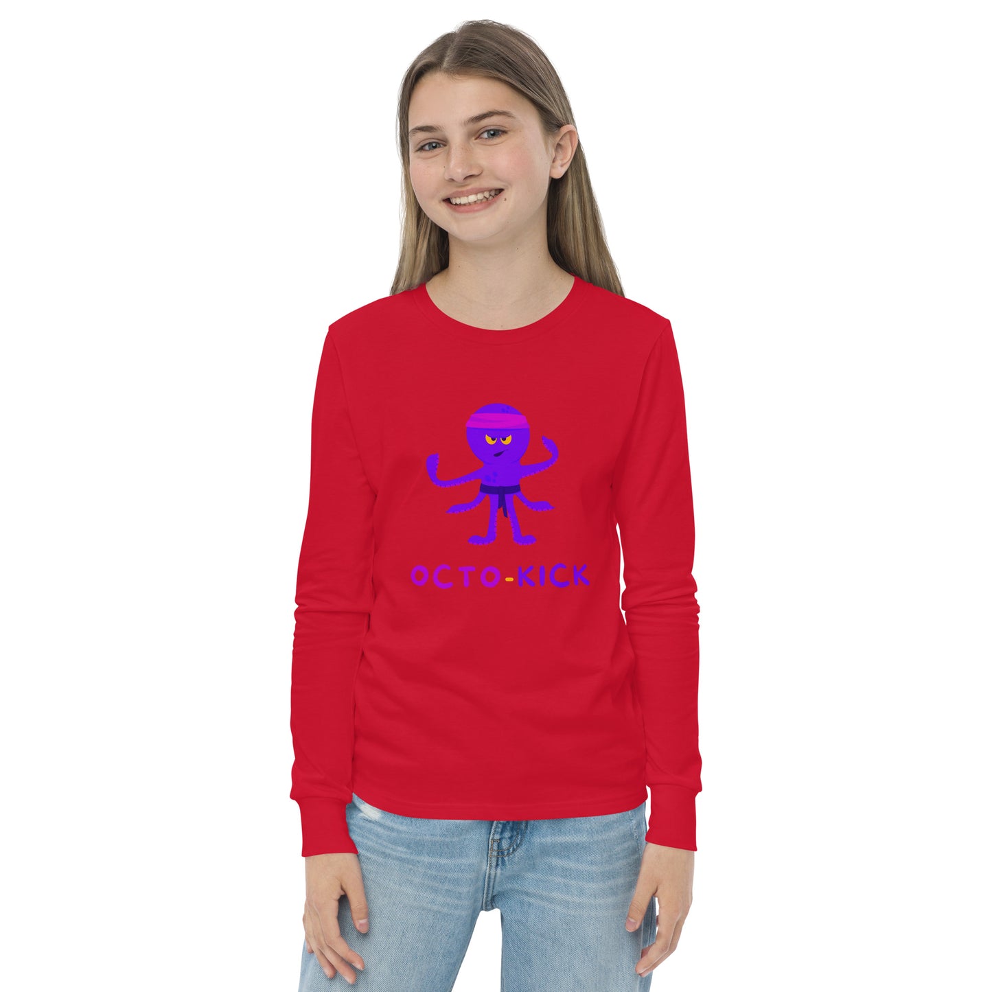 Octo-Kick Unisex Kid's Long Sleeve Tee - FLAKOUT