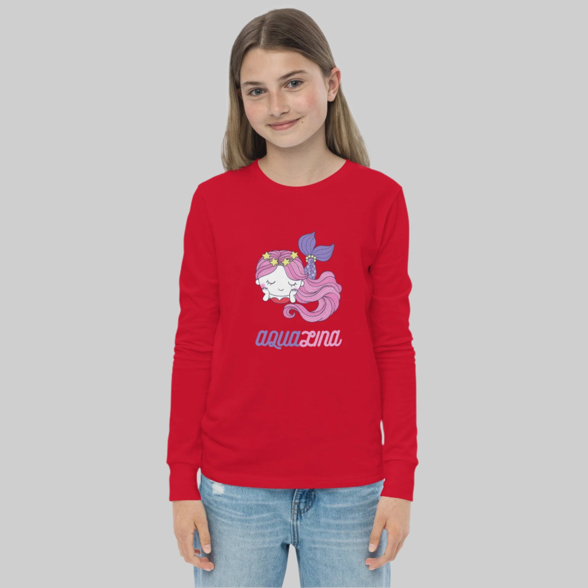 Aqualina Girl's Long Sleeve Tee - FLAKOUT