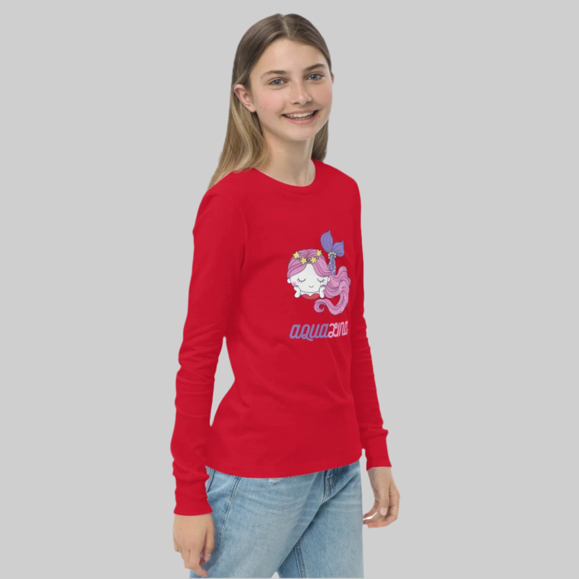 Aqualina Girl's Long Sleeve Tee - FLAKOUT