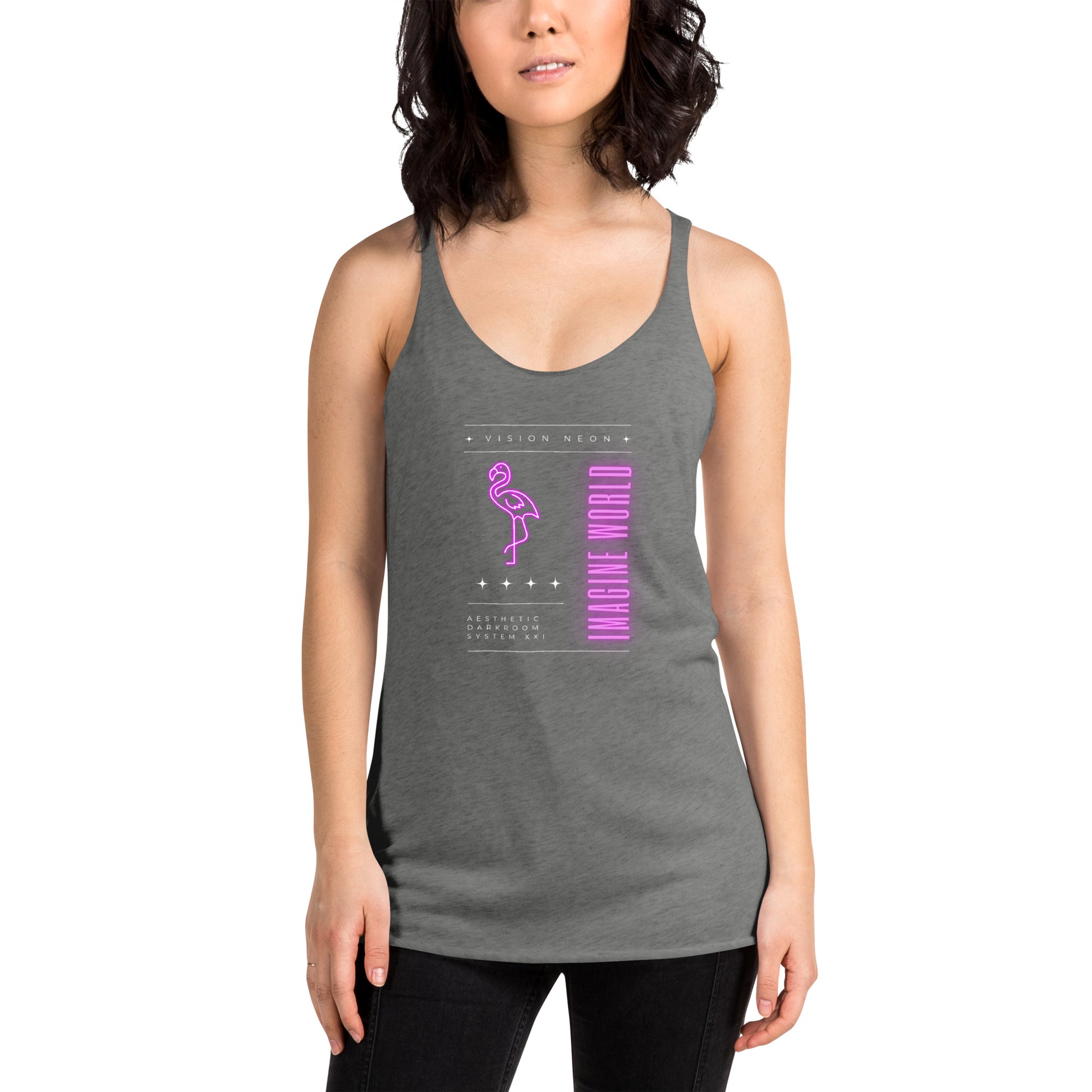 Vision Neon Utopia Women's Racerback Tank - FLAKOUT